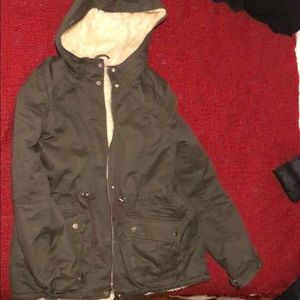 H&M woman’s faux sherpa jacket